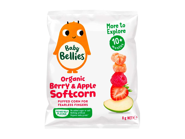 Baby Bellies Organic Softcorn Berry & Apple 8g